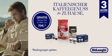 DeLonghi - Genuss-Set geschenkt bekommen